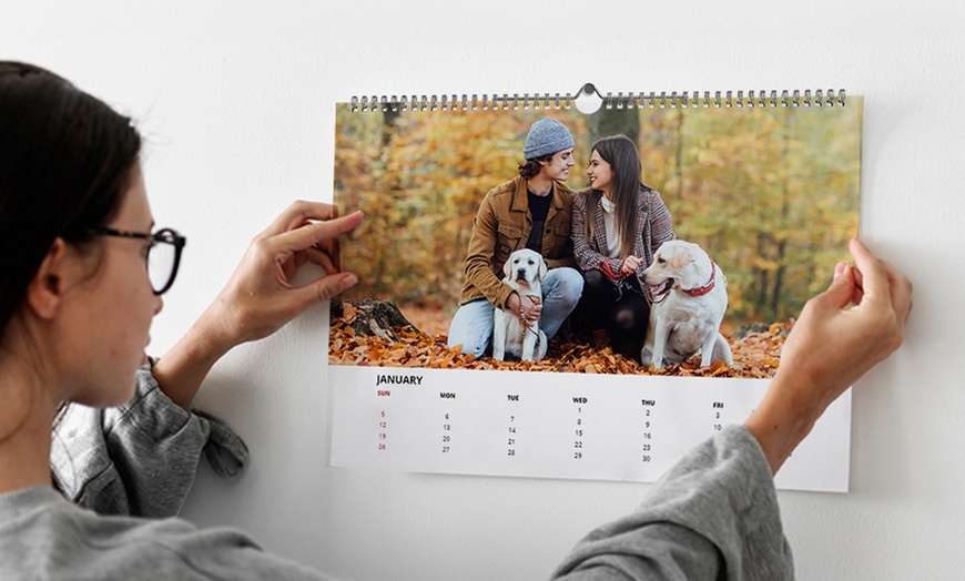 Image 1: Calendriers A4 ou A3 avec Photo Gifts