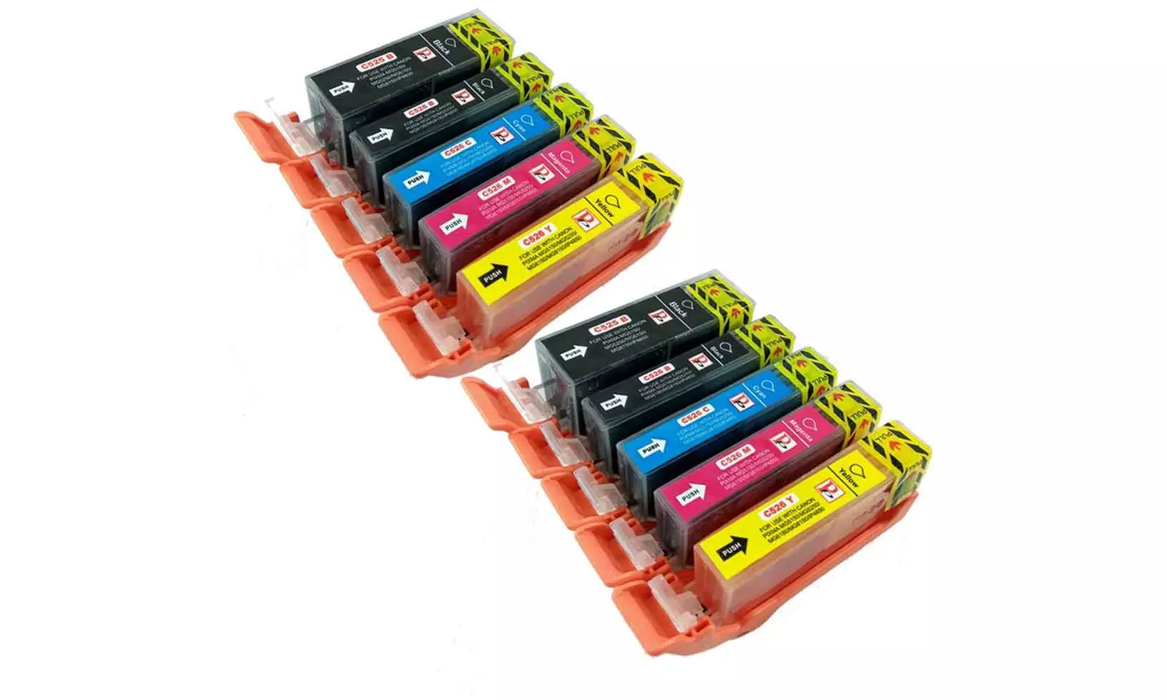 Cartouches d'encre compatibles pour imprimantes Canon, séries 520/525/550/570 - Second Medium