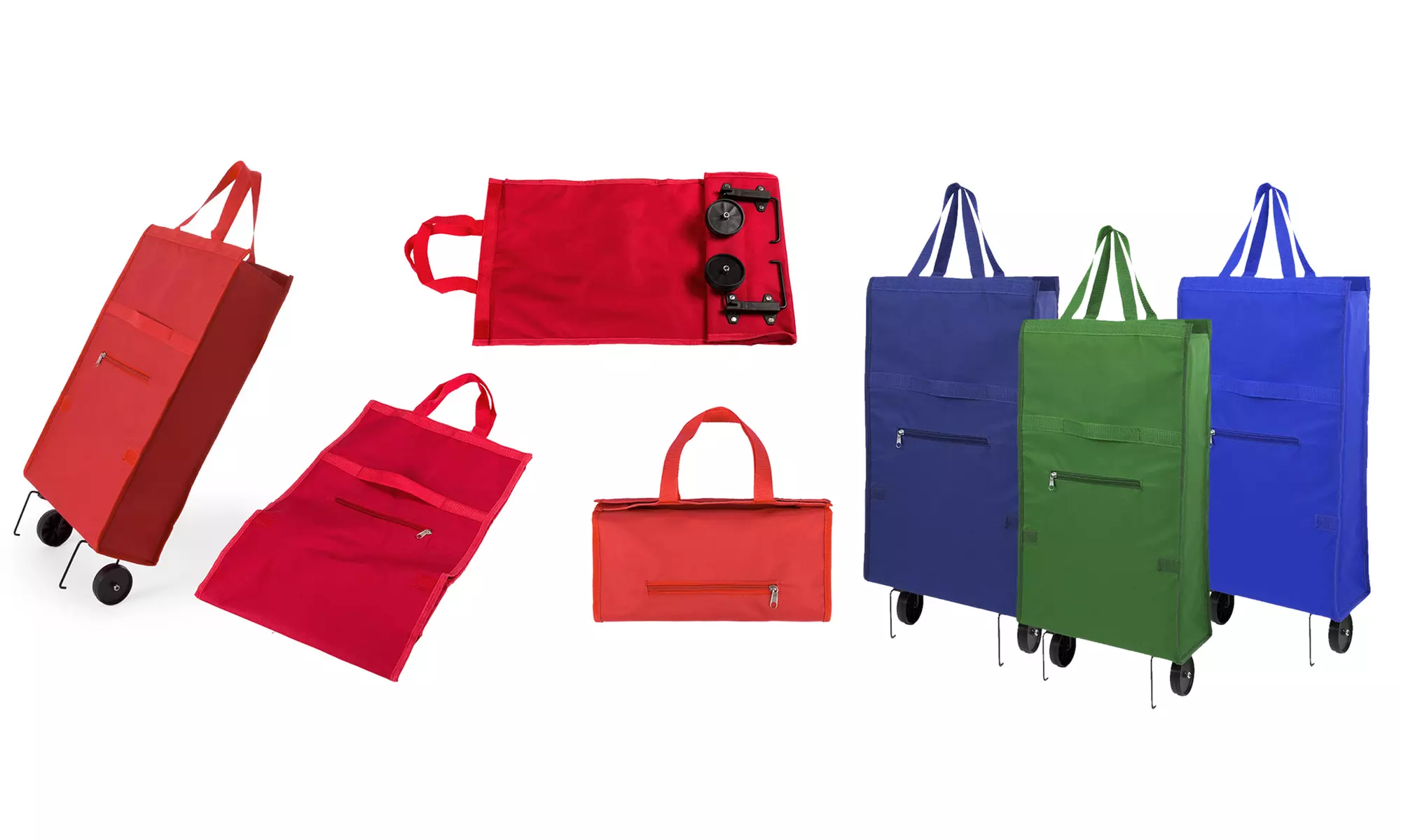 1 ou 2 chariots pour les courses pliables à roulettes - Primary Image