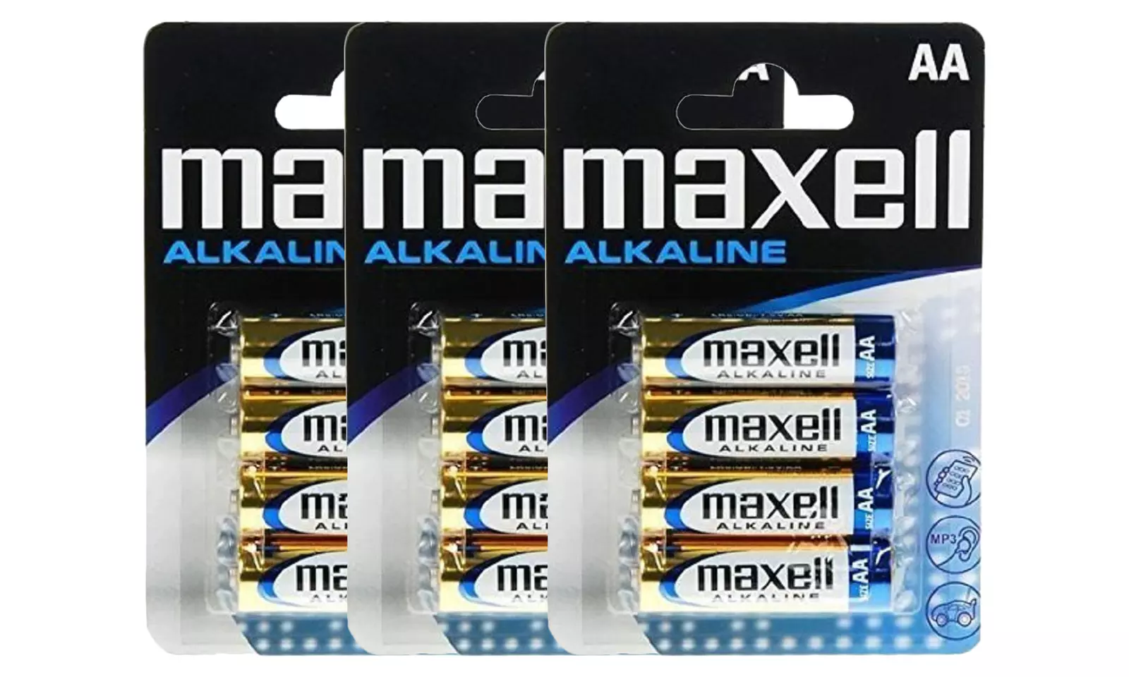 Fino a 192 batterie alcaline Maxell con tecnologia a lunga durata