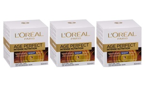 3x L'Oréal Age Perfect Night Creams