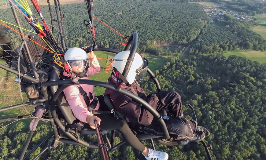 Image 4: Lot widokowy motoparalotnią w tandemie i wideofilmowanie