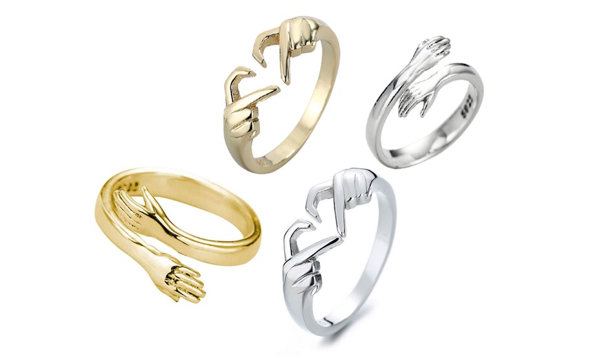 Image 1: Heart or Hug Ring