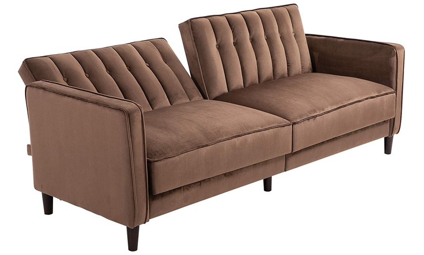 Image 2: Homcom Convertible Recliner Sofa