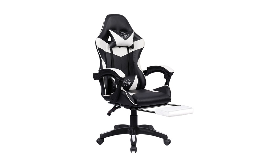 Image 13: Neo Reclining Gaming Chair with Optional Footrest