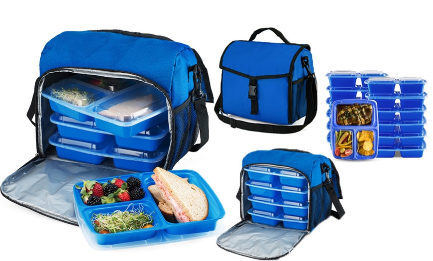 Meal Preparation Cooler and Food Storage Container Set (15-Piece) | Groupon