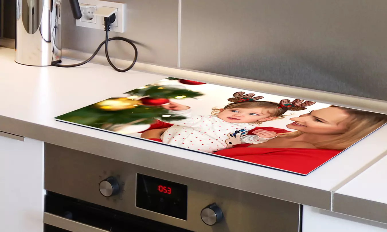 Maak je kookplaat uniek met een inductiebeschermer met jouw eigen foto