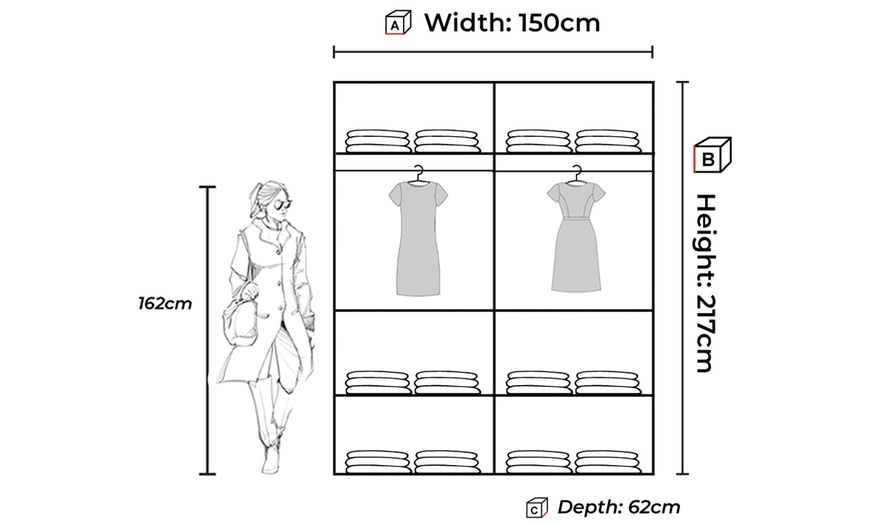 Image 6: Double Sliding Door Wardrobe Mirror