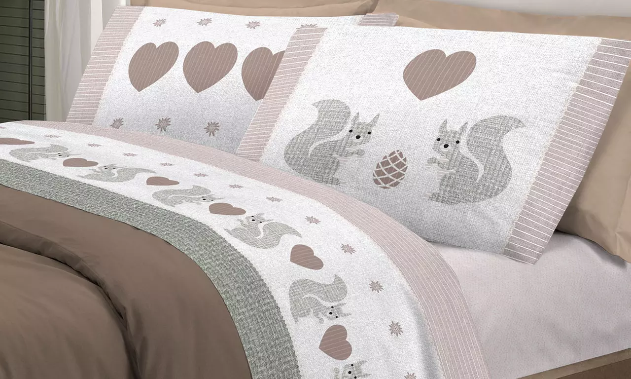 Completi Lenzuola Flanella Fantasie Invernali