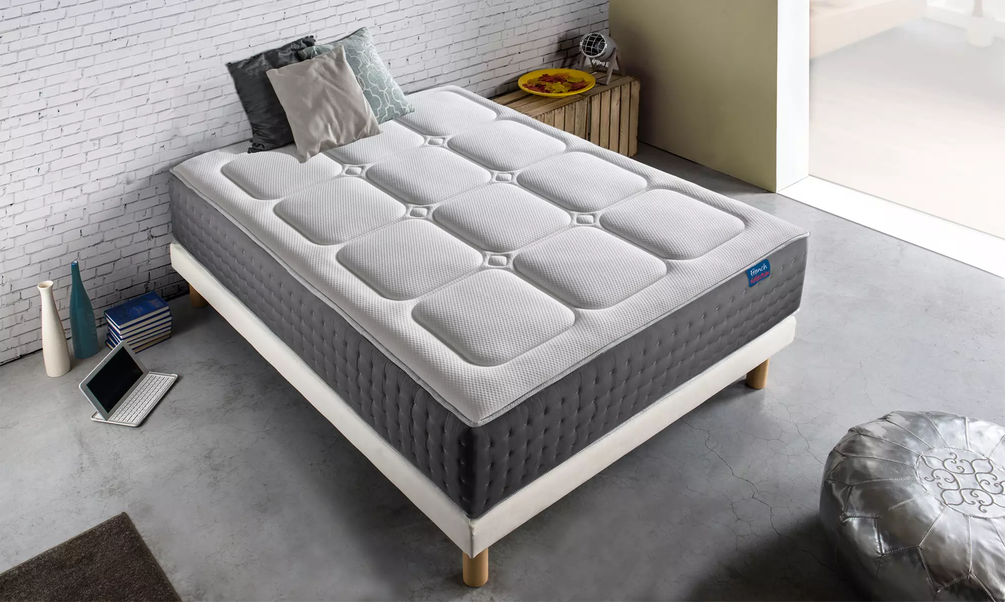 Matelas Altesia mémoire de forme 30cm, 11 zones de confort, marque Linea Pura - Primary Image