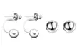 1, 2 ou 3 paires de boucles d'oreilles en argent sterling 925 massif - Second Medium