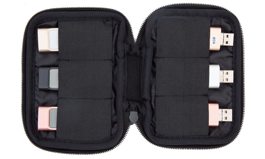 Image 3: Black USB Carry Case