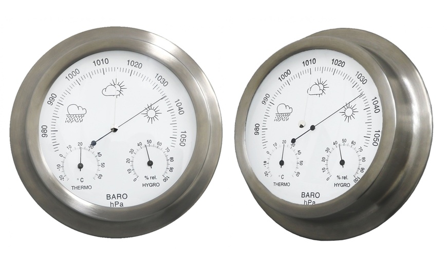 Image 1: Indoor Outdoor Barometer 