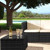 Image 2: Mustique Rattan Effect Sofa and Table Set