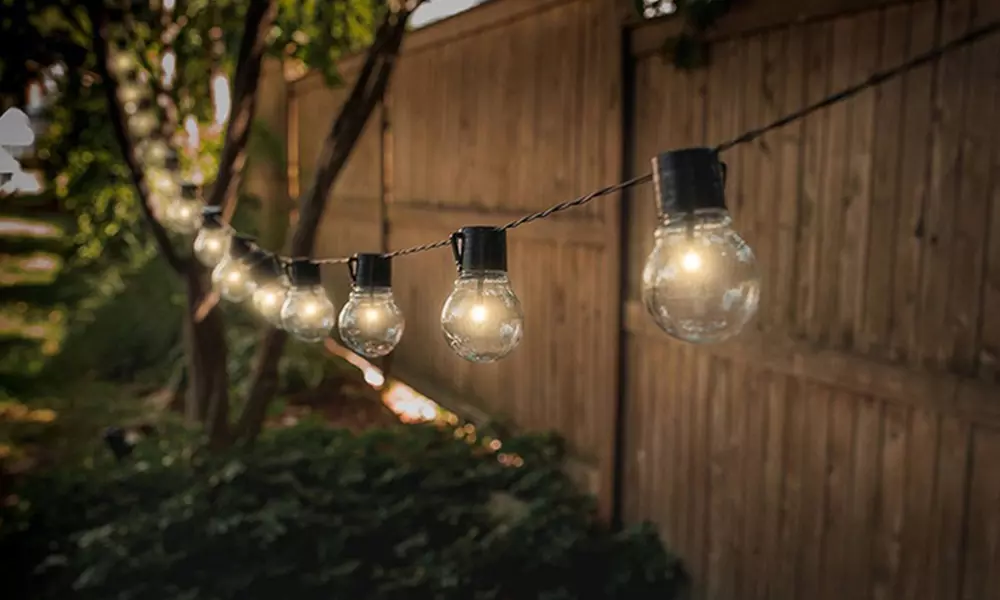 1 ou 2 guirlande solaire rétro avec ampoules - Primary Image