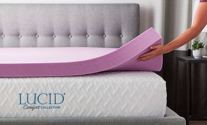 lucid lavender infused mattress topper