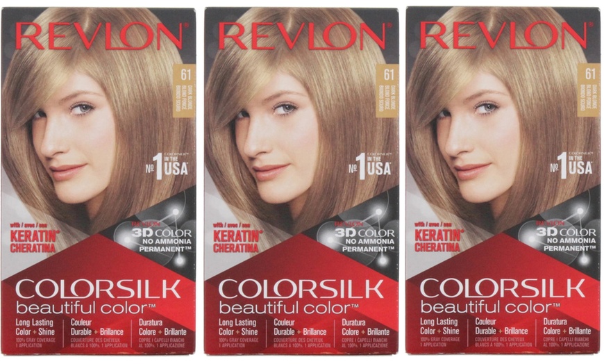 Image 11: Revlon Colorsilk Permanent Hair Colour Three-Pack