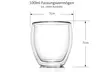 Ensemble de 2, 4 ou 6 verres thermo à double paroi, disponibles en 100, 250 et 400 ml - Second Medium