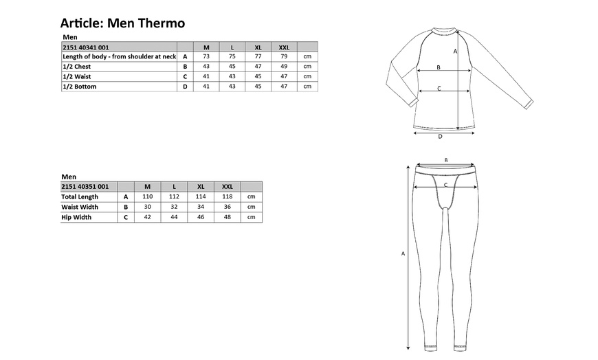 Image 2: Ensemble de vêtements thermiques pour homme 