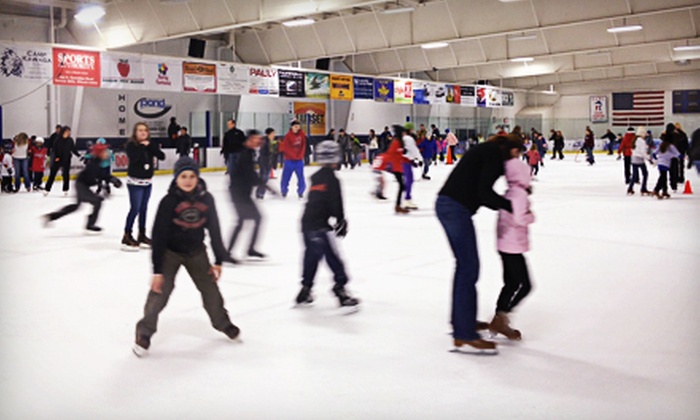 Ice Skating And Skate Rental Glacier Ice Arena Groupon