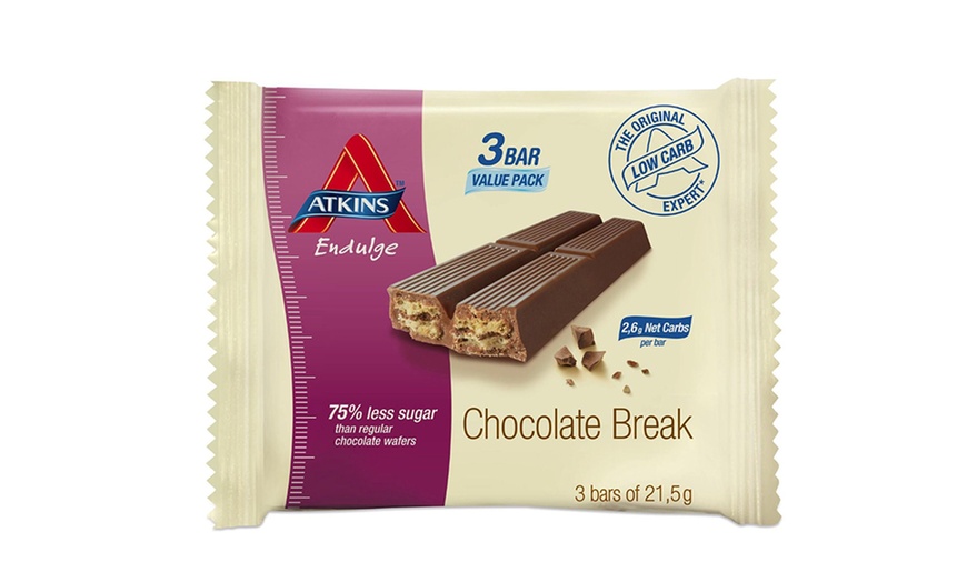 Image 1: 42 Atkins Low Carb Chocolate Bars