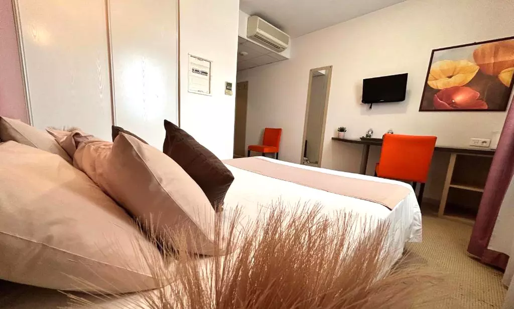 Aigues-Vives (Gard) : chambre double avec PDJ, menu en option