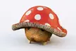 Hedgehog Mushroom Garden Figurines - Set of Three Resin Ornaments - Image 2