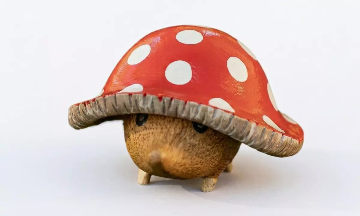 Hedgehog Mushroom Garden Figurines - Set of Three Resin Ornaments