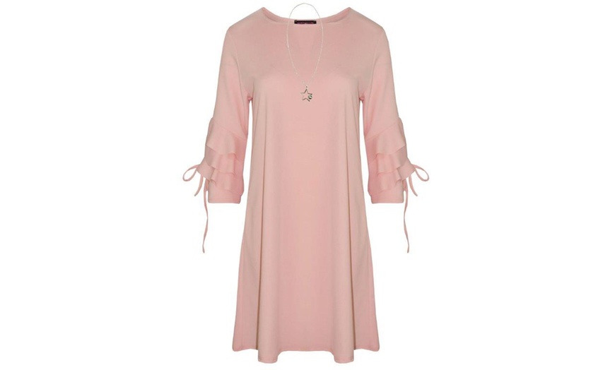 Image 14: Kurt Muller Ruffle-Sleeved Dress