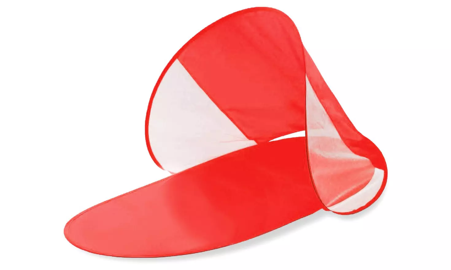 Tapis de plage avec parasol à structure escamotable