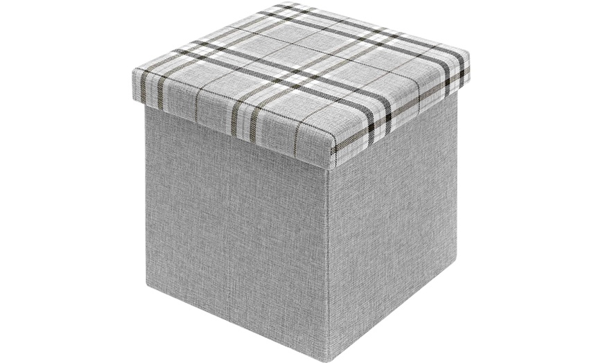 Image 8: Pouf contenitore quadrato imbottito