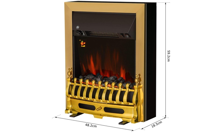 Image 85: HomCom Indoor Fireplace Heater