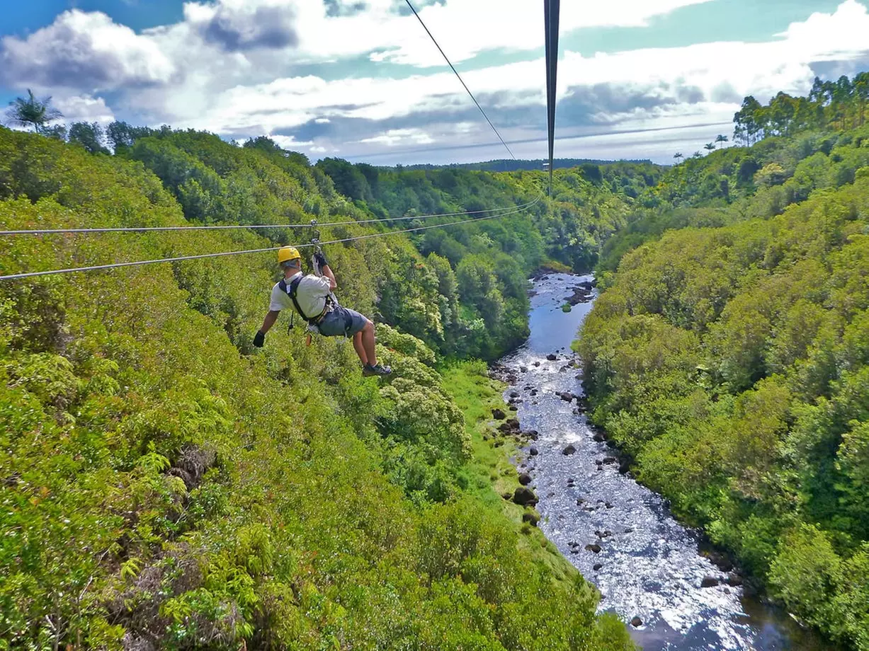 Hawaii Waterfall Zipline Tour for One, Two, Three, or Four from Big Island Excursions (Up to 38% Off) - Second Medium