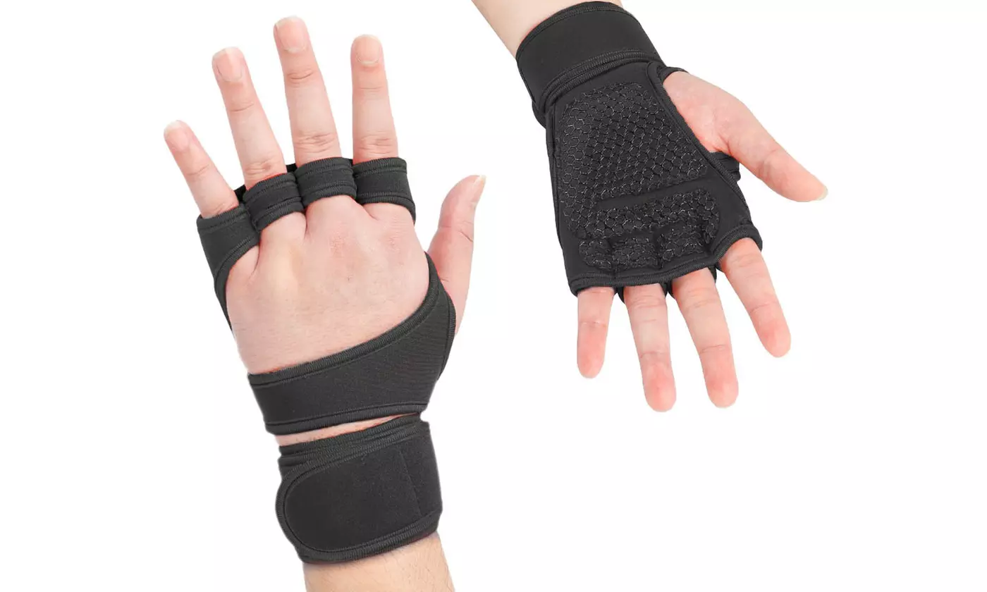 Gym Cross Training Weight Lifting Workout Gloves with Built-in Wrist Wraps