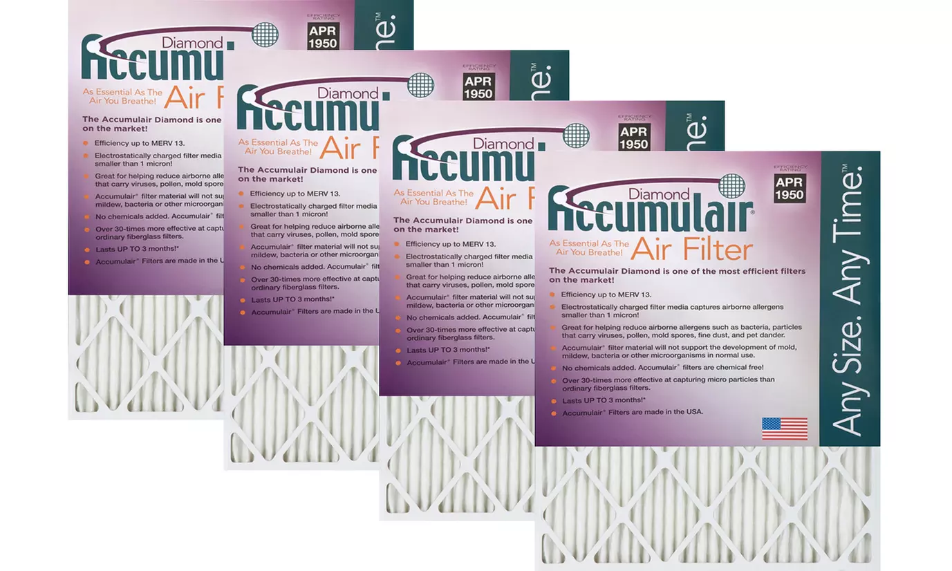 Accumulair Diamond Air Filters (4-Pack) - Primary Image