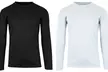 Men's Long Sleeve Performance Crew Neck Moisture Wicking Tee (2-Pack, S-2XL) - Second Medium
