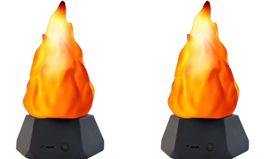 Image 6: Up to Four Outdoor Flame-Effect LED Lights