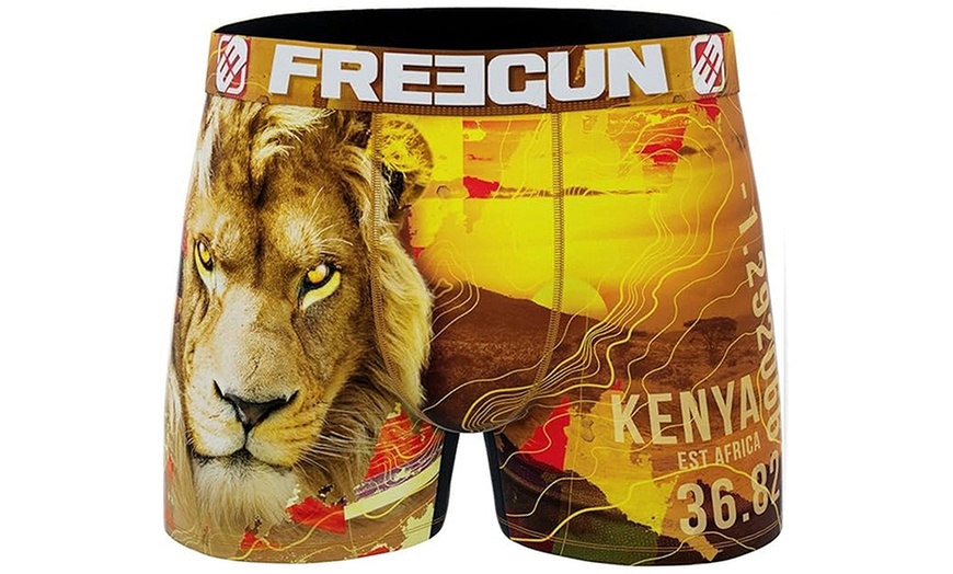 Image 7: Lot de 4 boxers Freegun imprimé animal