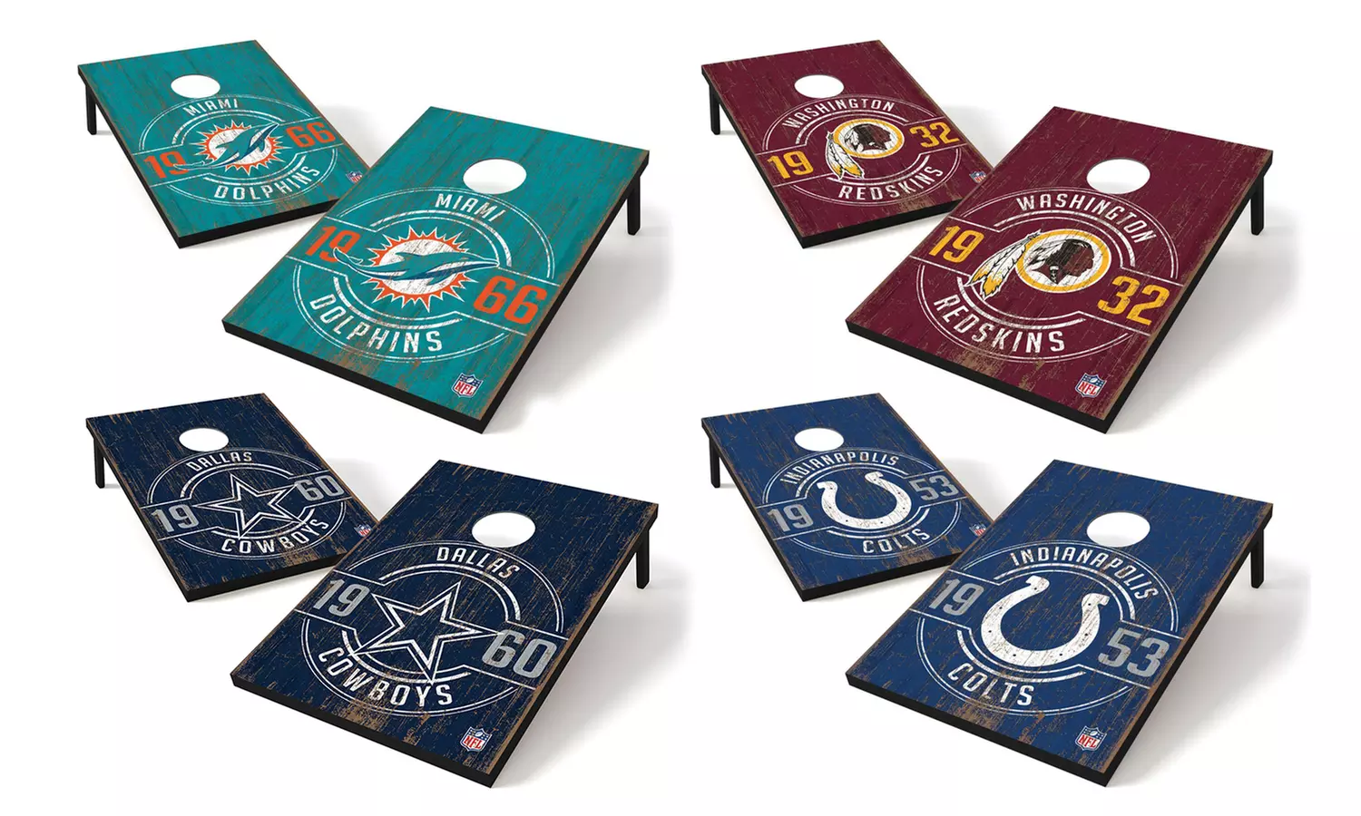 Groupon Exclusive: Wild Sports NFL Established Team Logo 2' x 3' Tailgate Toss Game - Primary Image