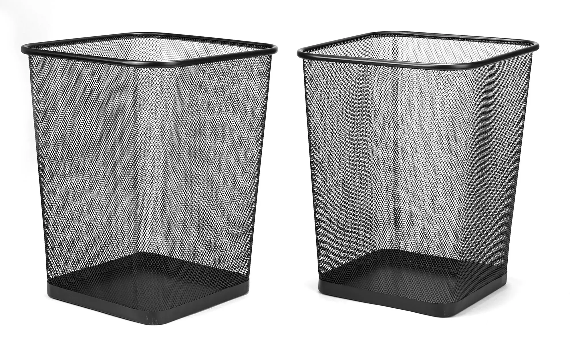 Metal Mesh Trash Can for Recycling or Garbage (1-, 2-, or 3-Piece) - Second Medium