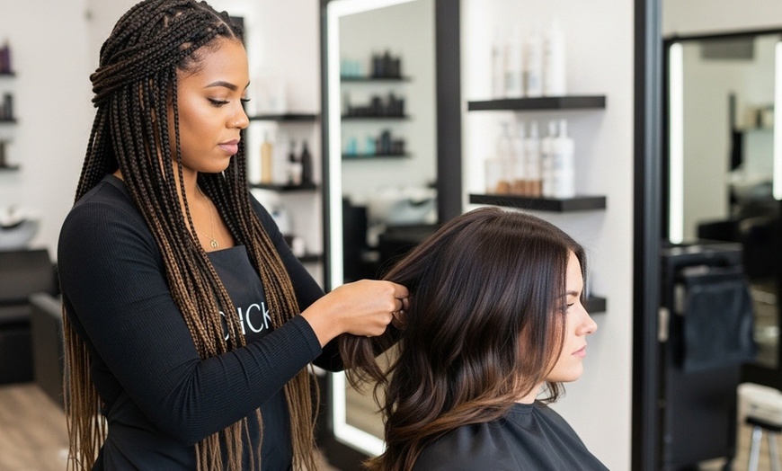 Image 1: Haircut + Shampoo & Blow Dry w/w/o Roots Color / Touchup or Full Color