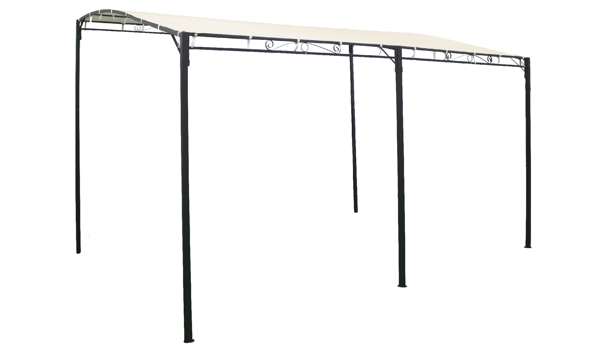 Gazebo pergola in acciaio e poliestere o copertura