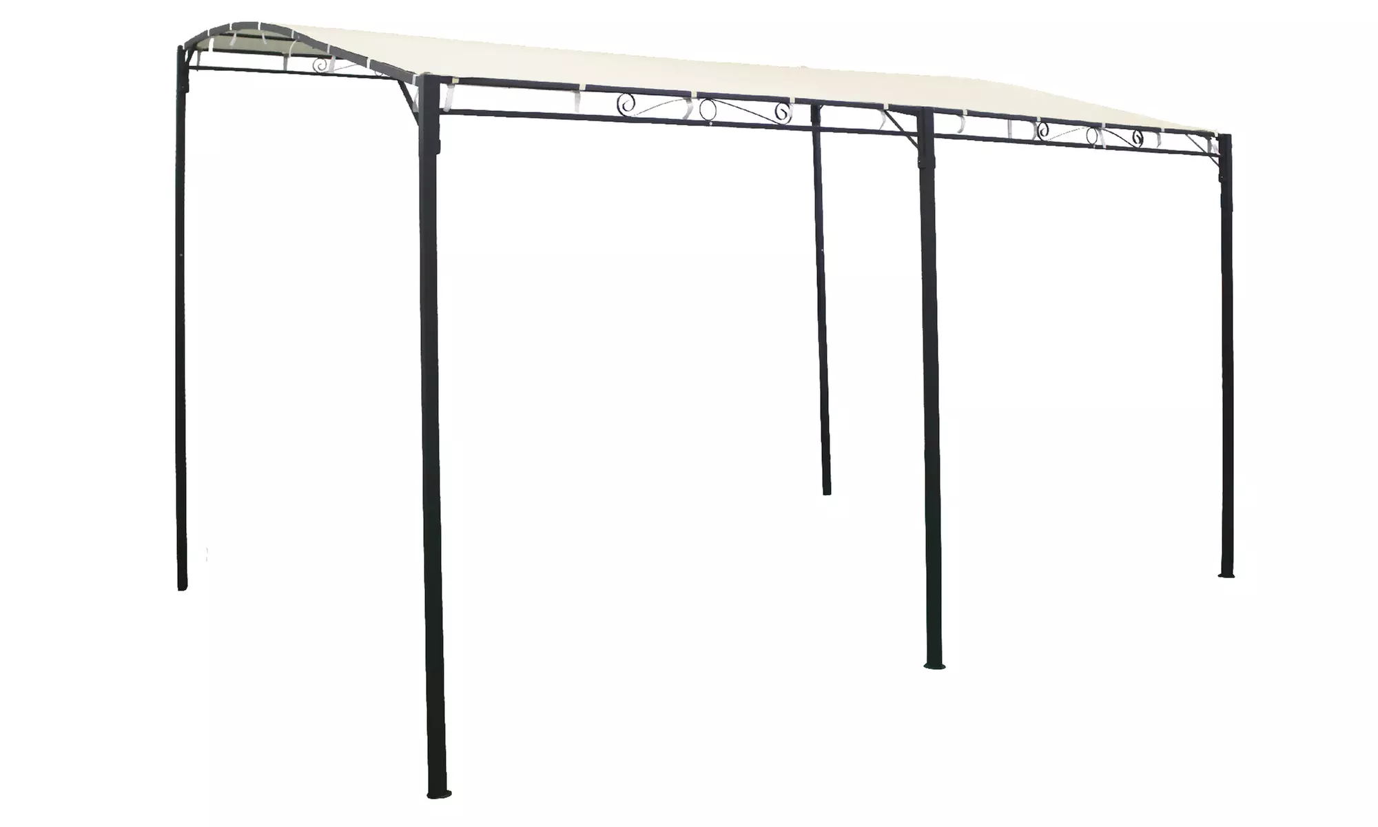 Gazebo pergola in acciaio e poliestere o copertura