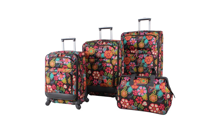 lily bloom forest owl luggage