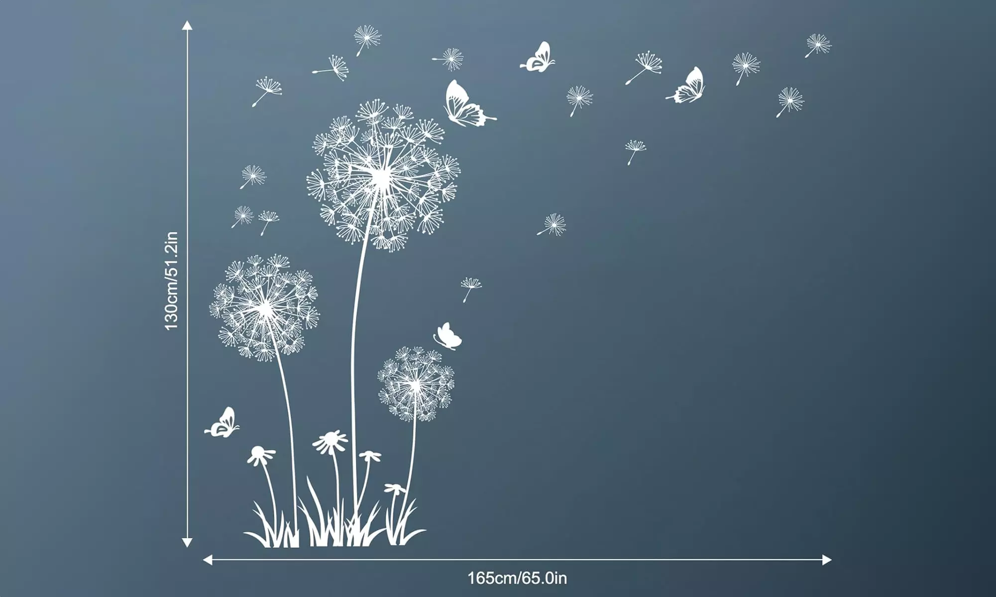 Wandaufkleber mit Pusteblumen-Motiv