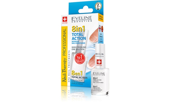 Eveline nail therapy 8в1 здоровые ногти silver shine максимальное восстановление 12мл