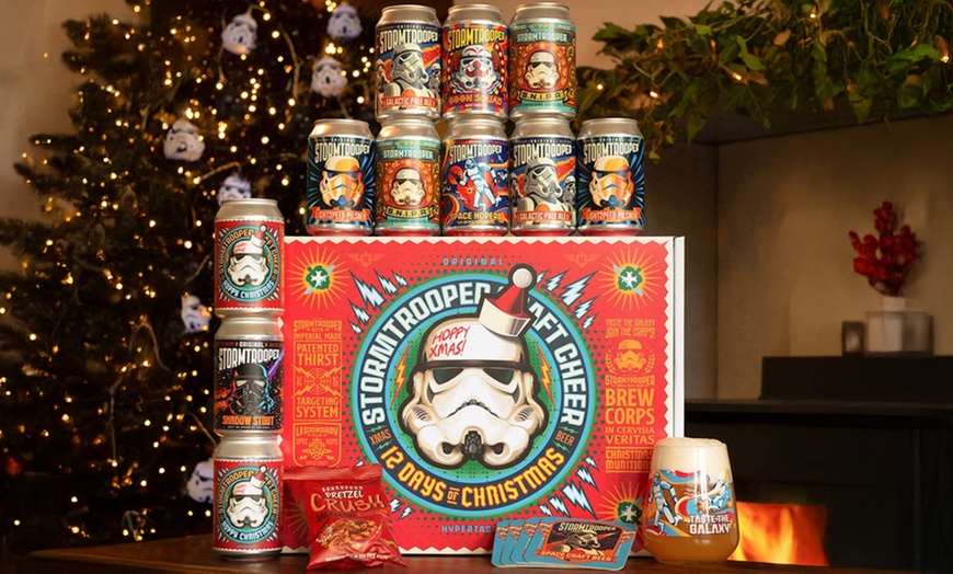 Image 1: Star Wars 12 Days Stormtrooper Craft Beer Advent Calendar