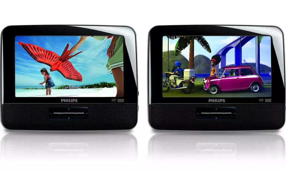 Philips 7" Portable LCD Dual DVD Player (Refurbished) - Primary Image