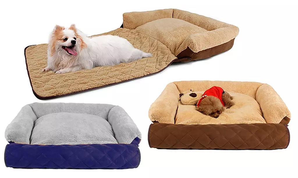 Coussin 2 en 1 rabattable pour chien - Primary Image