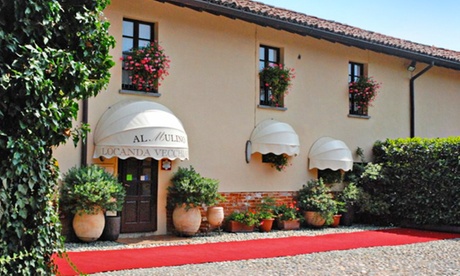 Cena stellata Michelin con calici di vino abbinati alla Locanda Vecchia Pavia Al Mulino (sconto 57%})
